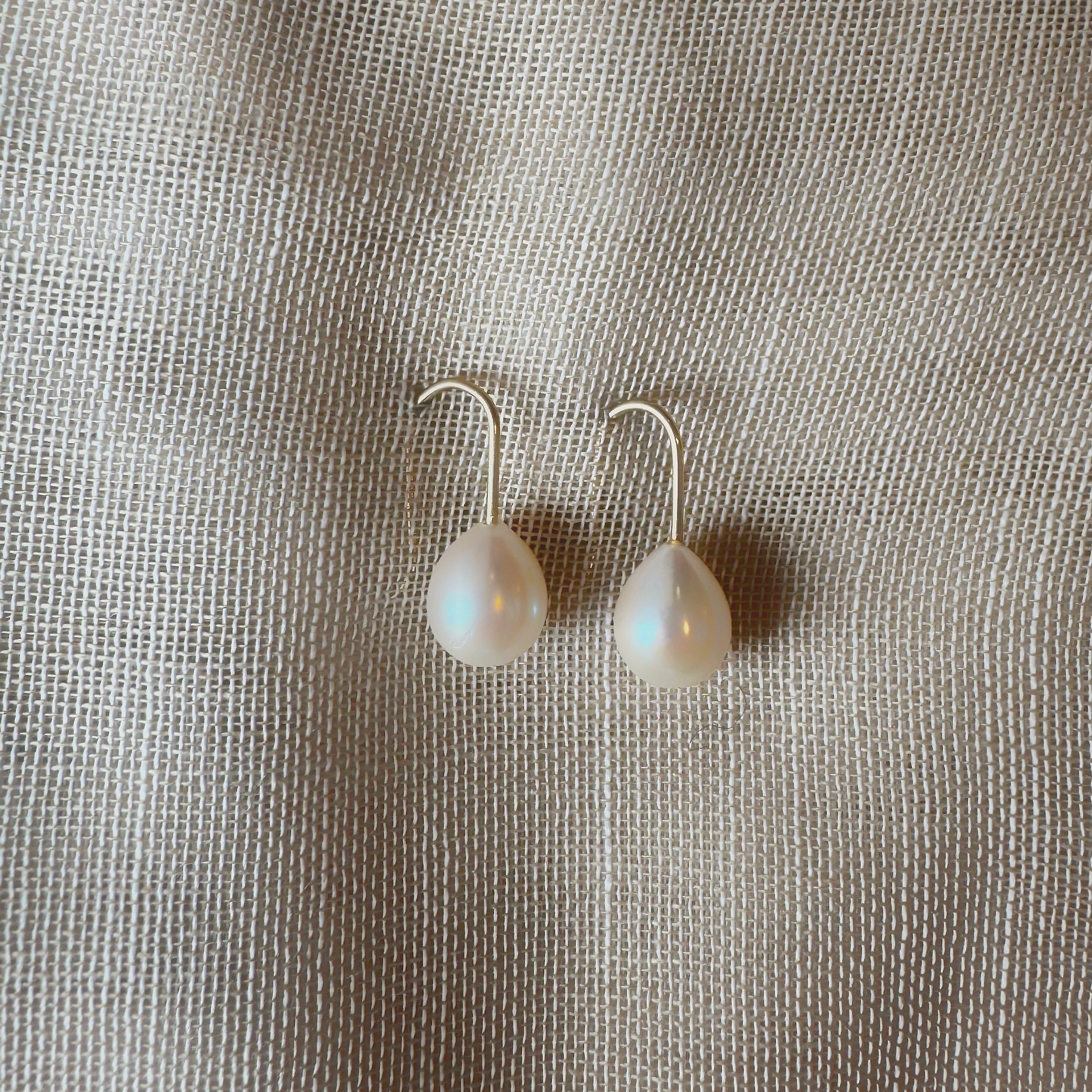 Ferskvandsperler med rødguld