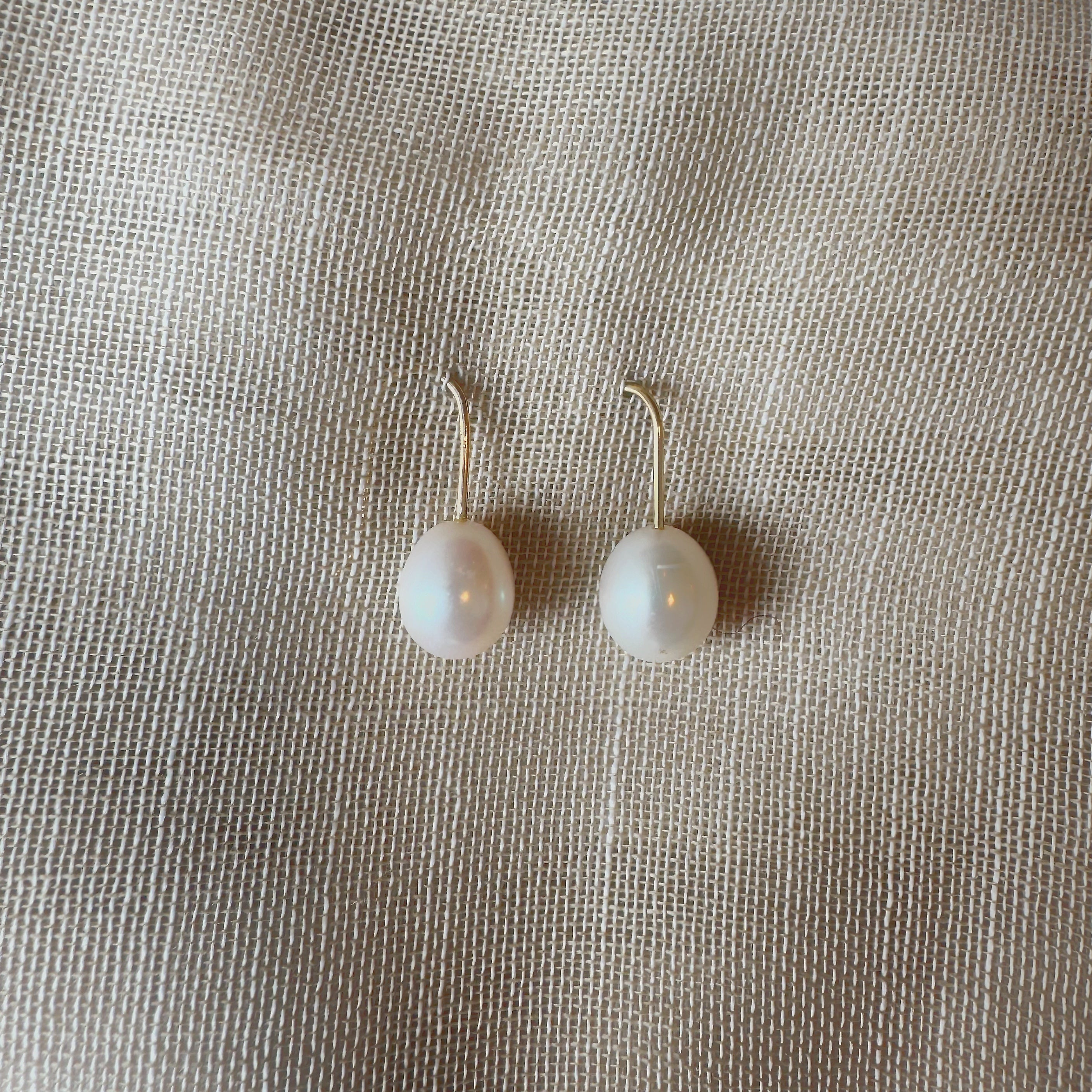 Ferskvandsperler med rødguld