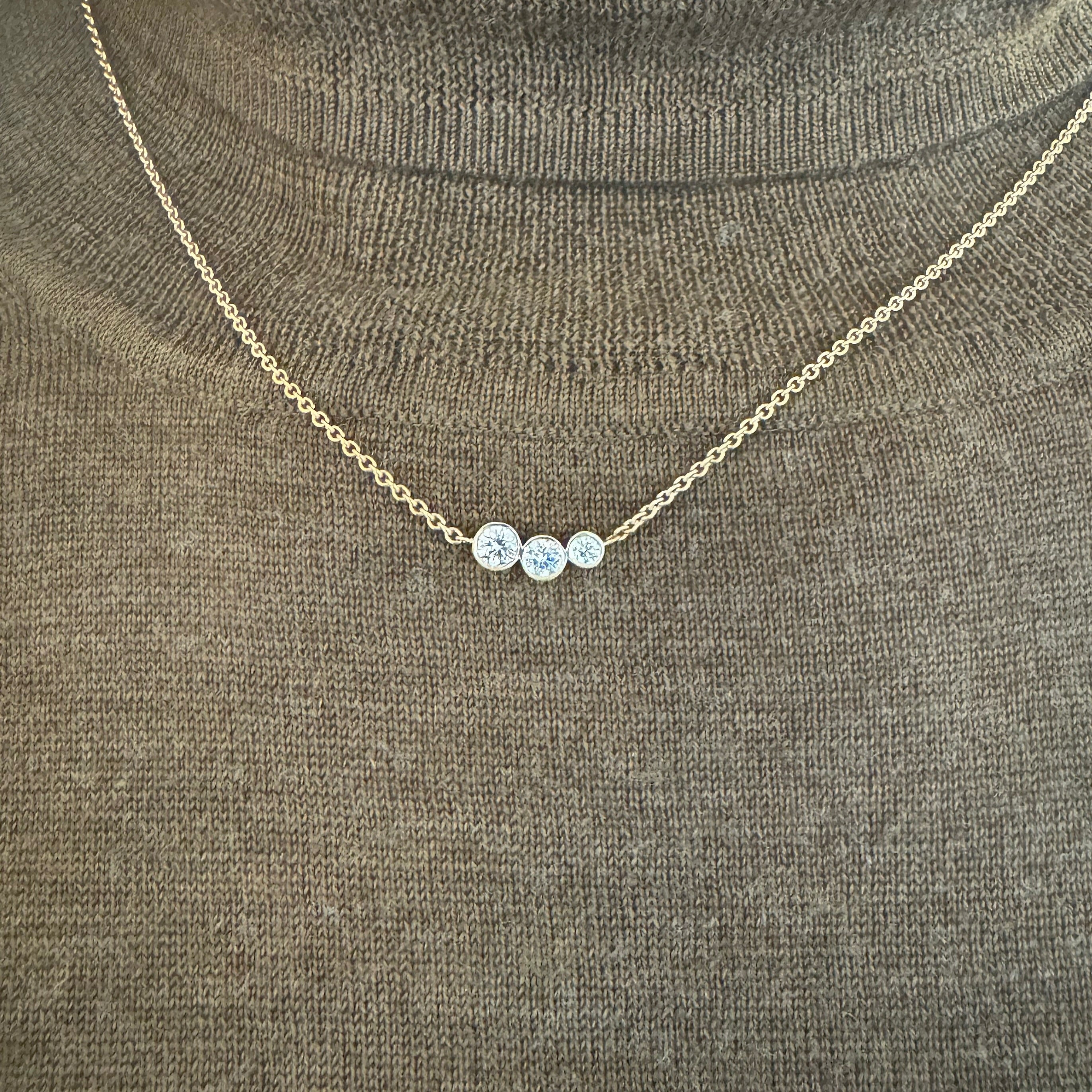 Halskæde med brillanter