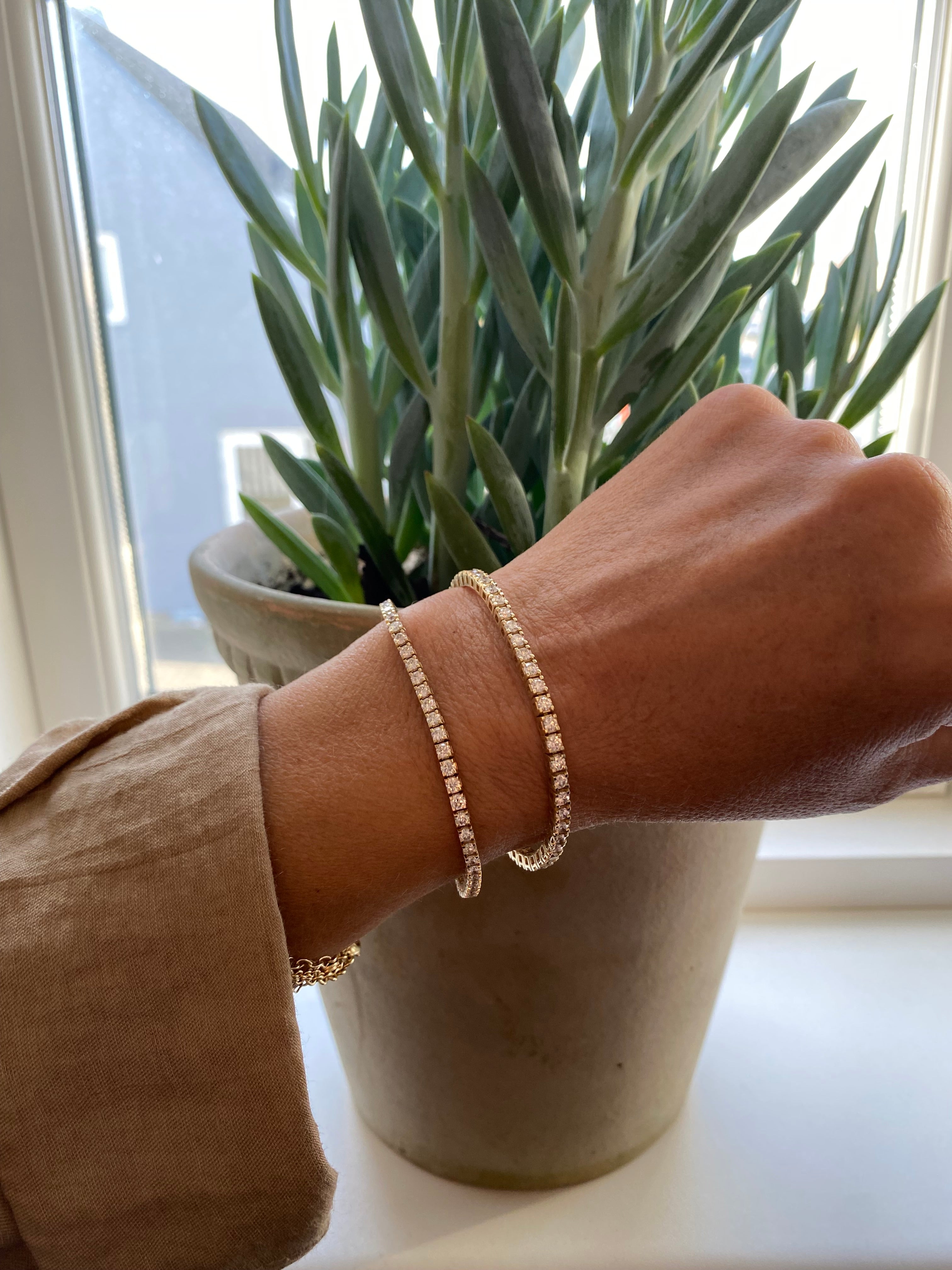 Tennisarmbånd 5 ct. brillanter