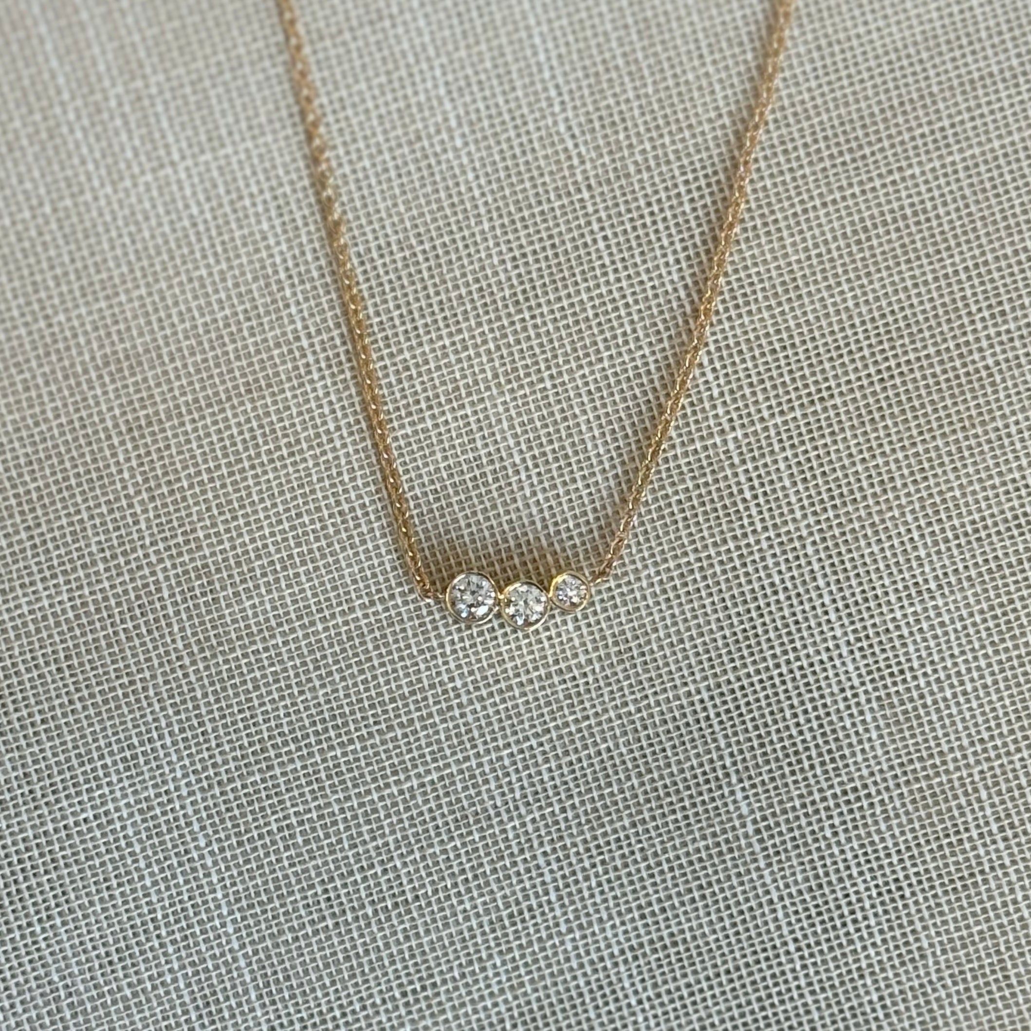 Halskæde med brillanter