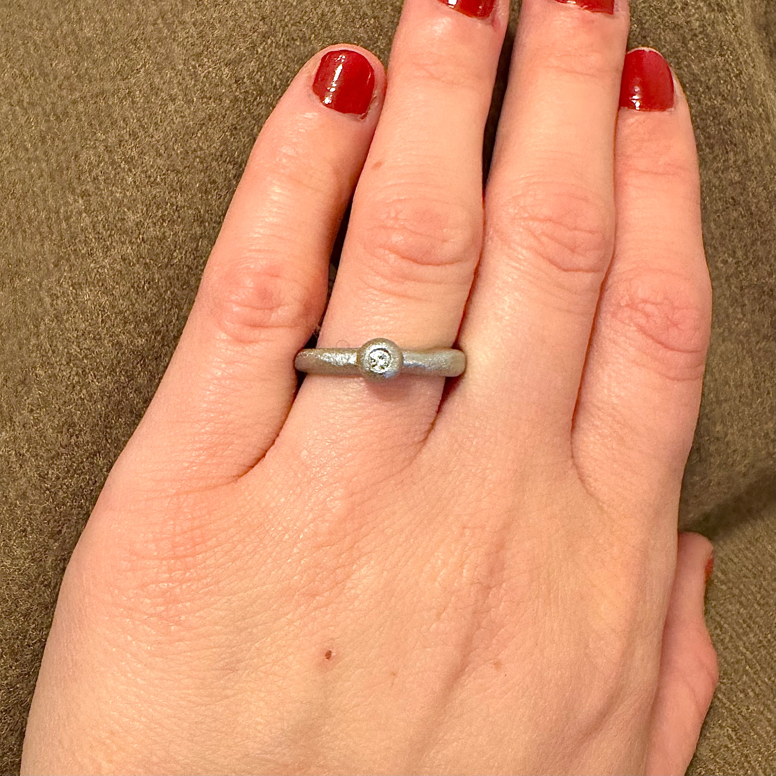 Ring hvidguld med 0,05 ct. TW/VS