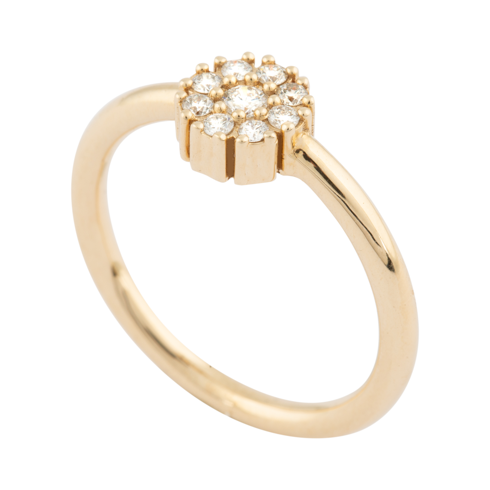 Rosetring med 0,17 ct. brillanter